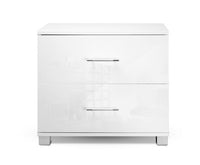 2x High Gloss Bedside Tables