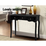 French Provincial Hall Table - Black