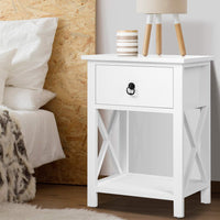 Hamptons Bedside Table x2