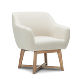 Artiss Fabric Tub Lounge Armchair - Beige