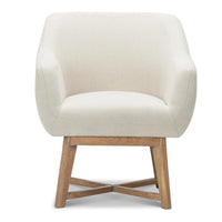 Fabric Tub Armchair - Beige or Grey