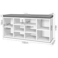 Shoe Storage Bench- White