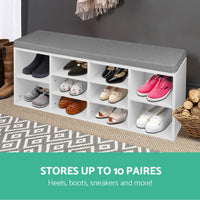 Shoe Storage Bench- White