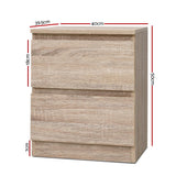 Bedside Table Handle-free - Natural