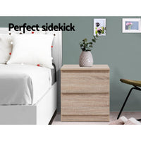 Bedside Table Handle-free - Natural