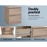 Bedside Table Handle-free - Natural