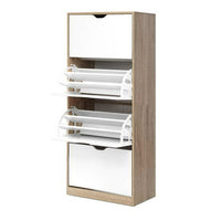 Artiss 48 Pairs Shoe Cabinet Rack Organiser Storage Shelf Wooden