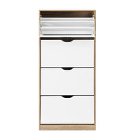 Shoe Cabinet Up to 48 Pairs - Wood Grain