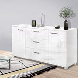Sideboard Storage Cabinet - High Gloss White