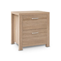 Artiss Bedside Table Lamp Side Tables Drawers Nightstand Unit Beige Wood