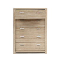 Tallboy Chest of 5 Drawers - Oak