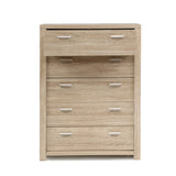 Tallboy Chest of 5 Drawers - Oak