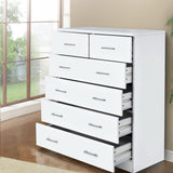 Tallboy 6 Chest of Drawers - White or Walnut