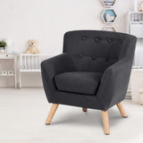 Kids Lorraine French Chair Fabric - Pink / Grey / Black