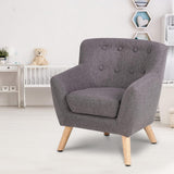 Kids Lorraine French Chair Fabric - Pink / Grey / Black