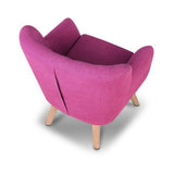 Kids Lorraine French Chair Fabric - Pink / Grey / Black