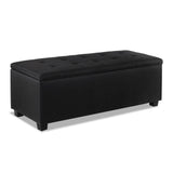 Large Fabric Storage Ottoman - Light Grey / Mid-Grey / Charcoal / Beige / Brown / Black