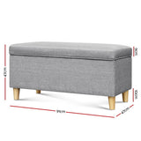 Kids Storage Ottoman - Light Grey