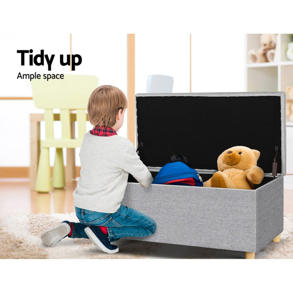 Kids storage online ottoman