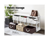 Bench Seat With Shoe Storage Baskets With Free Delivery