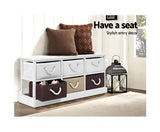 Bench Seat With Shoe Storage Baskets With Free Delivery