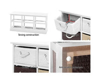 Bench Seat With Shoe Storage Baskets With Free Delivery