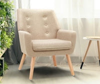 Tub Armchair Dining Chair - Grey / Light Grey / Beige