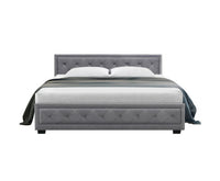 King Size Gas Lift Bed Frame- Grey