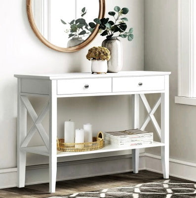 Hamptons 2 Drawer Hall Table