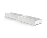 Double / Queen - White Wooden Bed Frame