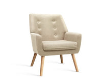 Tub Armchair Dining Chair - Grey / Light Grey / Beige