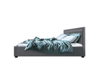 King Size Gas Lift Bed Frame- Grey