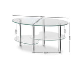 3 Tier Glass Coffee Table